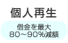 個人再生（借金を最大80～90％減額）